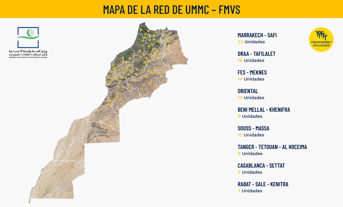 Carte d’implantation des UMMC – FMVS