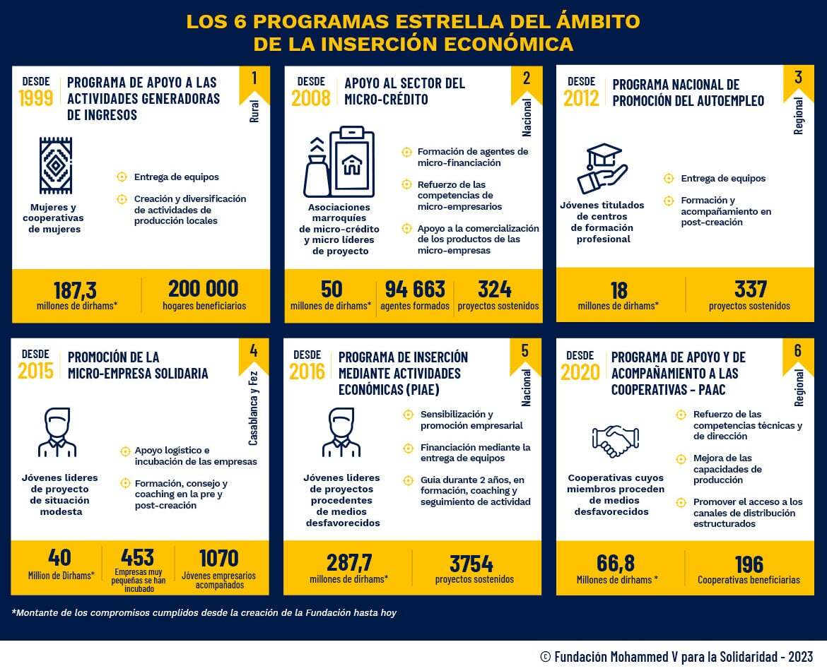 Los 6 programas estrella del ámbito de la inserción económica