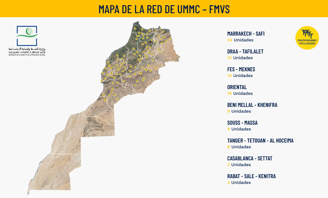 Carte d’implantation des UMMC – FMVS