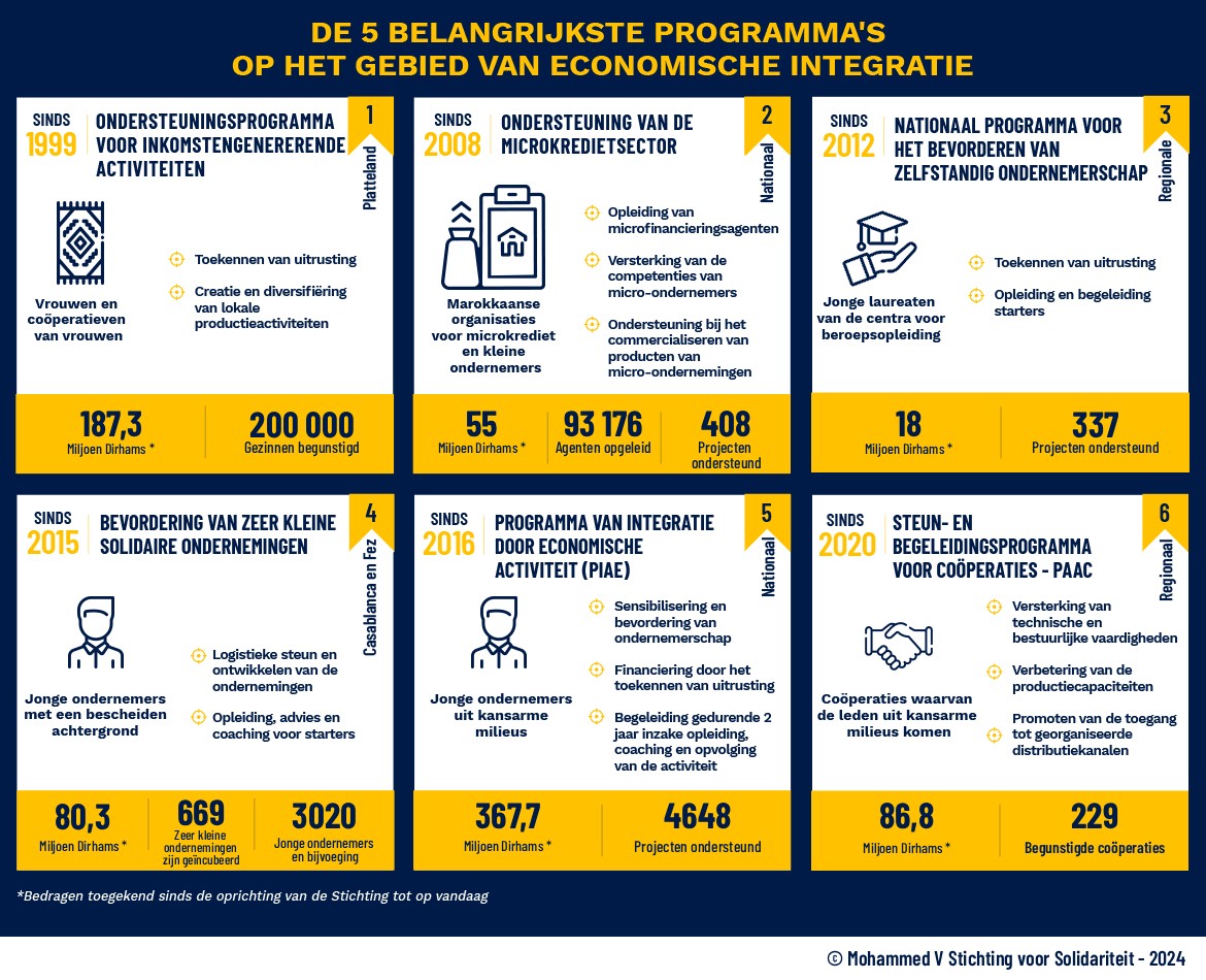 De 6 belangrijkste programma's op het gebied van economische integratie